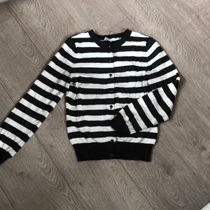 Black and white cardigan